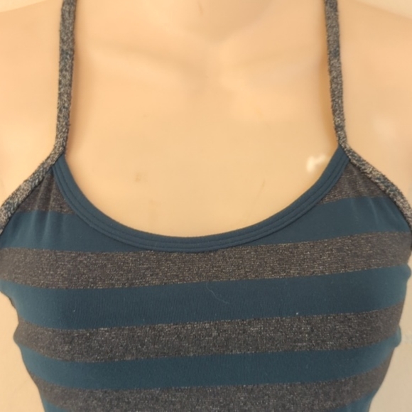 Lululemon Power Y Tank in Micro Macro Stripe Alberta Lake Size 4 - Picture 9 of 16